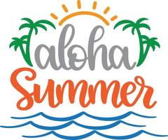 Aloha-Sommer-Vektordatei vektor