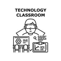 Technologie-Klassenzimmer-Vektor-Konzept-Illustration vektor