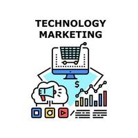 Technologie-Marketing-Symbol-Vektor-Illustration vektor