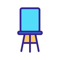 Stuhl für den Tricks-Icon-Vektor. isolierte kontursymbolillustration vektor