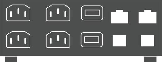 ups-ikonen på vit bakgrund. avbrottsfri strömförsörjning tecken. ups enkel symbol. platt stil. vektor