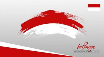 glad nationaldag Indonesien. banner, gratulationskort, flygblad design. affisch mall design vektor