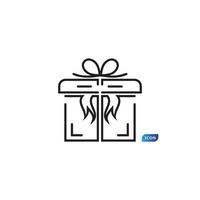 Geschenkbox Symbol Vektor