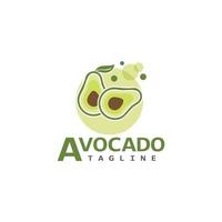Avocado-Vektorsymbol-Illustrationsdesign vektor