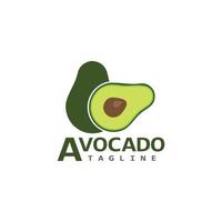 Avocado-Vektorsymbol-Illustrationsdesign vektor