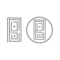 Tür-Symbol-Vektor-Illustration vektor