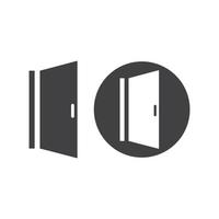 dörr ikon vektor illustration