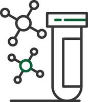 Chemieleitung zweifarbig vektor