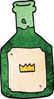tecknad doodle alkoholhaltig dryck vektor