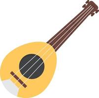 mandolin platt ikon vektor
