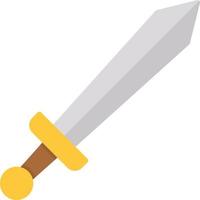 Schwert flach Symbol vektor