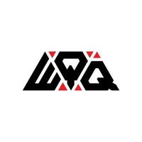 wqq Dreiecksbuchstaben-Logo-Design mit Dreiecksform. wqq Dreieck-Logo-Design-Monogramm. wqq-Dreieck-Vektor-Logo-Vorlage mit roter Farbe. wqq dreieckiges Logo einfaches, elegantes und luxuriöses Logo. wqq vektor