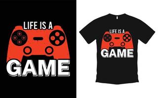 Gaming-Grafik-T-Shirt-Design-Vektor vektor