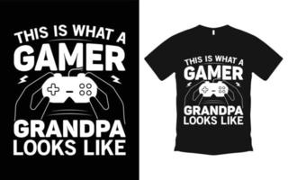 Gaming-Grafik-T-Shirt-Design-Vektor vektor