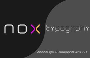 futter alphabet schrift typografie logo design vektor
