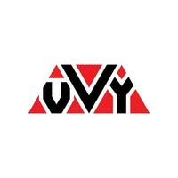 Vvy-Dreieck-Buchstaben-Logo-Design mit Dreiecksform. Vvy-Dreieck-Logo-Design-Monogramm. Vvy-Dreieck-Vektor-Logo-Vorlage mit roter Farbe. vvy dreieckiges Logo einfaches, elegantes und luxuriöses Logo. vvi vektor