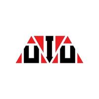 uiu-Dreieck-Buchstaben-Logo-Design mit Dreiecksform. uiu-Dreieck-Logo-Design-Monogramm. uiu dreieck vektor logo vorlage mit roter farbe. uiu dreieckiges Logo einfaches, elegantes und luxuriöses Logo. uiu