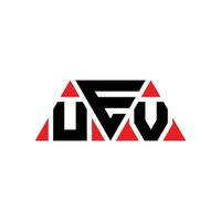 UEV-Dreieck-Buchstaben-Logo-Design mit Dreiecksform. UEV-Dreieck-Logo-Design-Monogramm. UEV-Dreieck-Vektor-Logo-Vorlage mit roter Farbe. uev dreieckiges logo einfaches, elegantes und luxuriöses logo. uev vektor