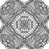 Mandala-Element für Malbuch vektor