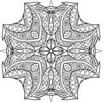 abstraktes Mandala für Malbuch vektor