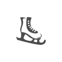 Schlittschuhschuhe Symbol Logo Illustration Vorlage vektor