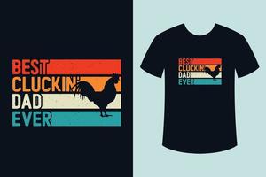 Vintages Huhn-T-Shirt design.eps vektor