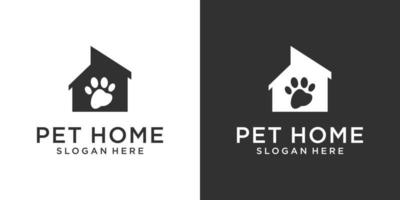 husdjur hem vektor logotyp formgivningsmall.