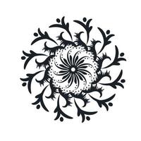 Mandala-Kunstdesign im Kreis für den Druck vektor