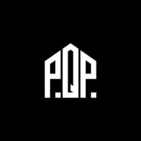 pqp brev design.pqp brev logotyp design på svart bakgrund. pqp kreativa initialer brev logotyp koncept. pqp brev design.pqp brev logotyp design på svart bakgrund. sid vektor