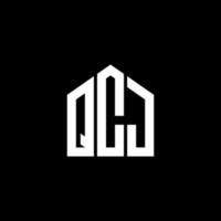 qcj-Buchstaben-Design. qcj-Buchstaben-Logo-Design auf schwarzem Hintergrund. qcj kreative Initialen schreiben Logo-Konzept. qcj-Buchstaben-Design. qcj-Buchstaben-Logo-Design auf schwarzem Hintergrund. q vektor