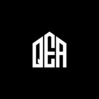 qea-Buchstaben-Design. qea-Buchstaben-Logo-Design auf schwarzem Hintergrund. qea kreatives Initialen-Buchstaben-Logo-Konzept. qea-Buchstaben-Design. qea-Buchstaben-Logo-Design auf schwarzem Hintergrund. q vektor