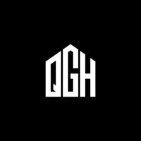 qgh-Buchstaben-Design. qgh-Buchstaben-Logo-Design auf schwarzem Hintergrund. qgh kreative Initialen schreiben Logo-Konzept. qgh-Buchstaben-Design. qgh-Buchstaben-Logo-Design auf schwarzem Hintergrund. q vektor