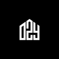 Ozy-Brief-Design.Ozy-Brief-Logo-Design auf schwarzem Hintergrund. ozy kreative Initialen schreiben Logo-Konzept. Ozy-Brief-Design.Ozy-Brief-Logo-Design auf schwarzem Hintergrund. Ö vektor