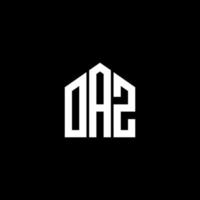 oaz brev logotyp design på svart bakgrund. oaz kreativa initialer brev logotyp koncept. oaz bokstavsdesign. vektor
