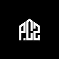 PCZ-Brief-Design. PCZ-Brief-Logo-Design auf schwarzem Hintergrund. pz kreatives Initialen-Buchstaben-Logo-Konzept. PCZ-Brief-Design. PCZ-Brief-Logo-Design auf schwarzem Hintergrund. p vektor