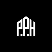 PPH-Brief-Design. PPH-Brief-Logo-Design auf schwarzem Hintergrund. pph kreative Initialen schreiben Logo-Konzept. PPH-Brief-Design. PPH-Brief-Logo-Design auf schwarzem Hintergrund. p vektor