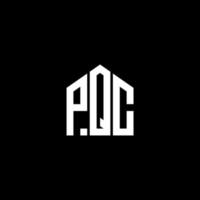 pqc kreativa initialer brev logotyp koncept. pqc bokstav design.pqc bokstav logo design på svart bakgrund. pqc kreativa initialer brev logotyp koncept. pqc bokstavsdesign. vektor