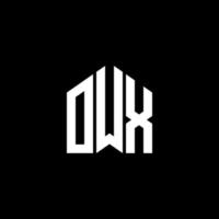 owx-Buchstaben-Design. owx-Buchstaben-Logo-Design auf schwarzem Hintergrund. owx kreative Initialen schreiben Logo-Konzept. owx-Buchstaben-Design. owx-Buchstaben-Logo-Design auf schwarzem Hintergrund. Ö vektor