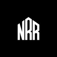 nrr-Buchstaben-Logo-Design auf schwarzem Hintergrund. nrr kreative Initialen schreiben Logo-Konzept. nrr Briefgestaltung. vektor