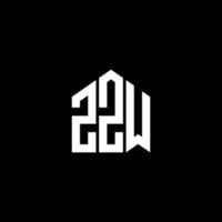 zzw brev logotyp design på svart bakgrund. zzw kreativa initialer bokstavslogotyp koncept. zzw bokstavsdesign. vektor