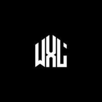 wxl brev logotyp design på svart bakgrund. wxl kreativa initialer bokstavslogotyp koncept. wxl bokstavsdesign. vektor