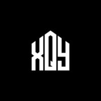 xqy-Buchstaben-Logo-Design auf schwarzem Hintergrund. xqy kreative Initialen schreiben Logo-Konzept. xqy Briefgestaltung. vektor