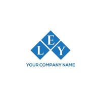 ley brev logotyp design på svart bakgrund. ley kreativa initialer brev logotyp koncept. ley bokstavsdesign. vektor