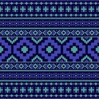 gemetriska etniska sömlösa mönster traditionella. design för bakgrund, matta, tapeter, kläder, inslagning, batic, tyg, vektorillustration. broderi stil. vektor