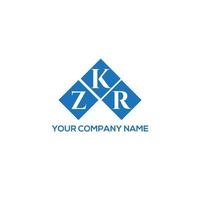 zkr kreativa initialer brev logotyp koncept. zkr brev design.zkr brev logotyp design på vit bakgrund. zkr kreativa initialer brev logotyp koncept. zkr bokstavsdesign. vektor