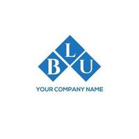 blu brev logotyp design på vit bakgrund. blu kreativa initialer brev logotyp koncept. blu bokstavsdesign. vektor