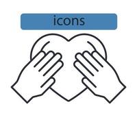 Ehrlichkeitssymbole symbolisieren Vektorelemente für das Infografik-Web vektor