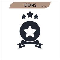 belöning ikoner symbol vektorelement för infographic webben vektor