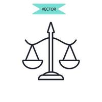 balans ikoner symbol vektorelement för infographic webben vektor