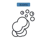 tvål ikoner symbol vektor element för infographic webben